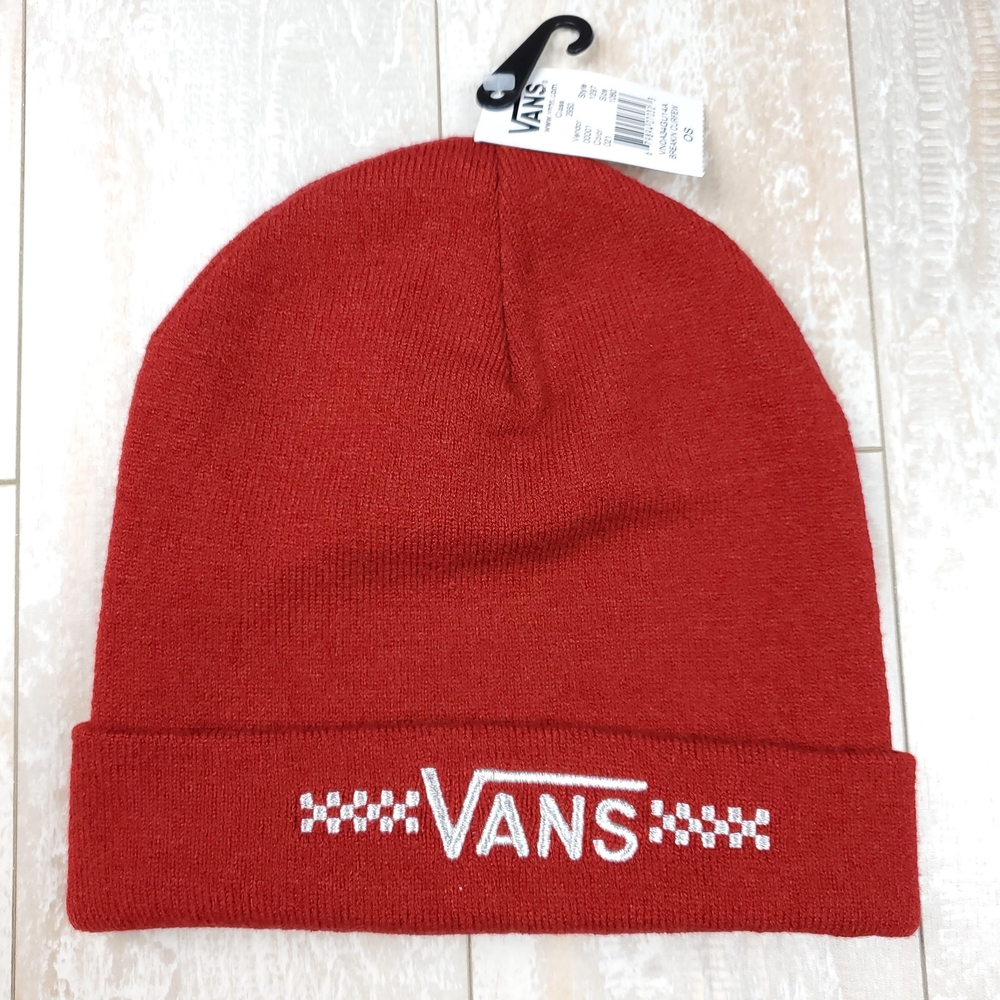 Vans Breakin Curfew Cuff Beanie Red/Silver